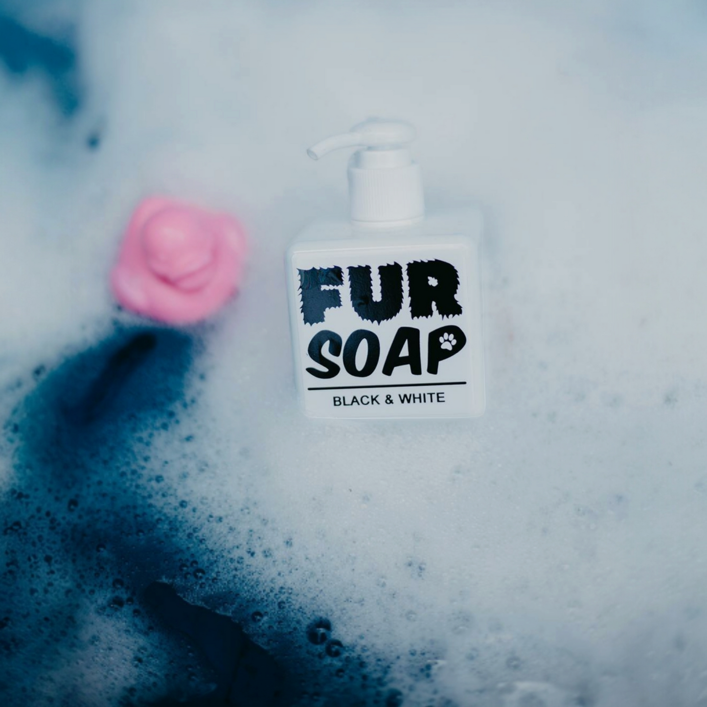 Fur soap black & white